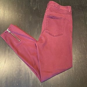 Maroon Loft Jeans/Leggings